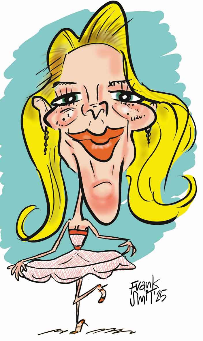 Karikatuur van chantal jansen