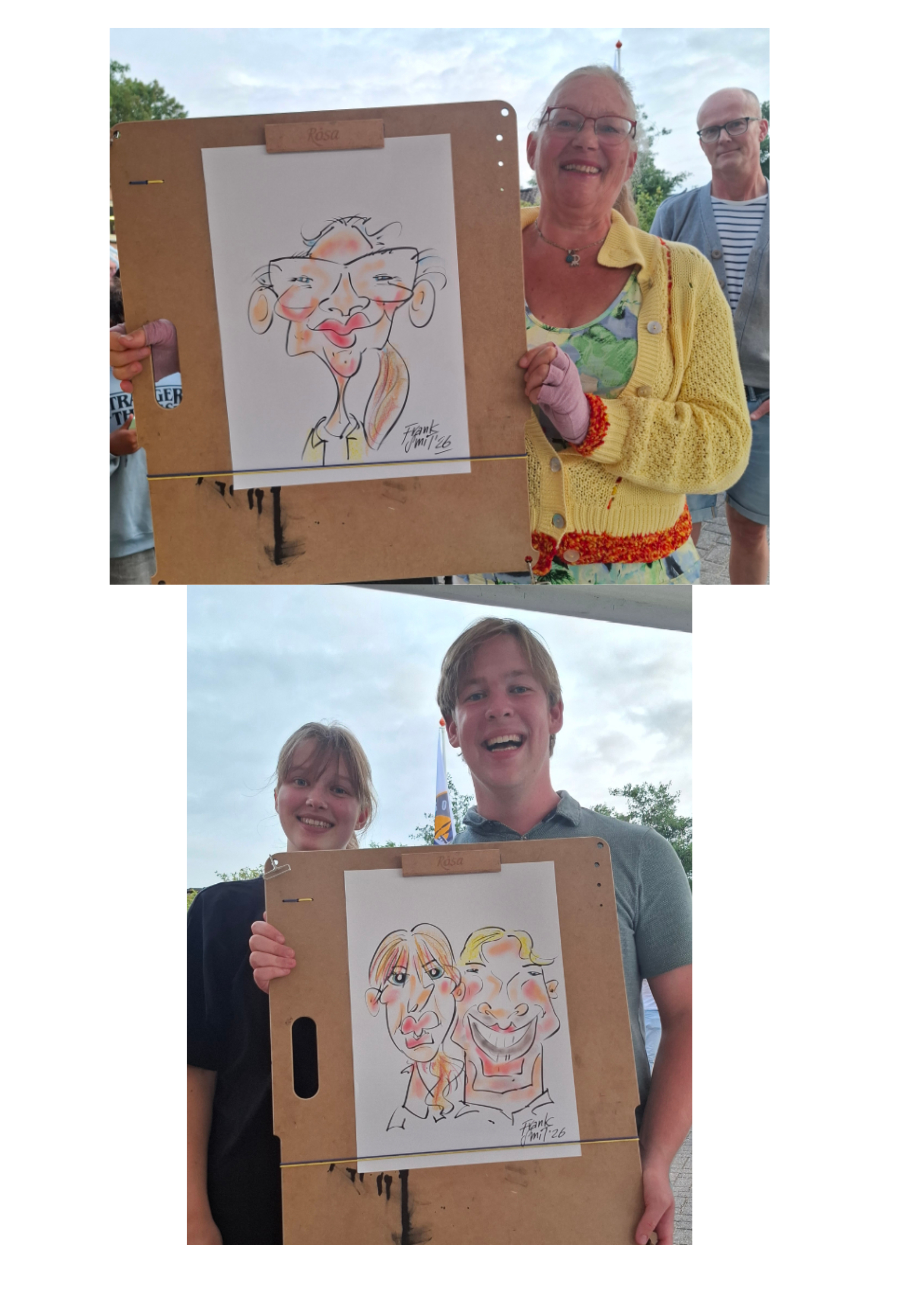 Karikatuur van gondelvaart