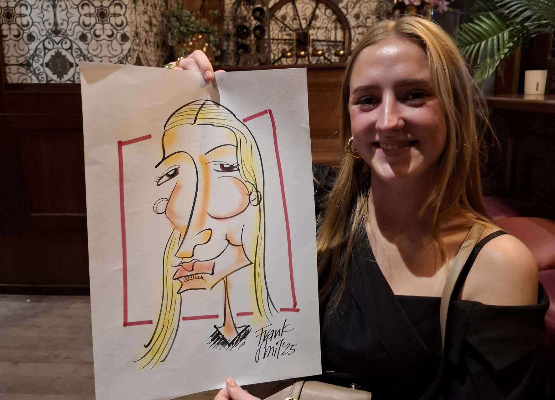 Karikatuur van Feestavond 