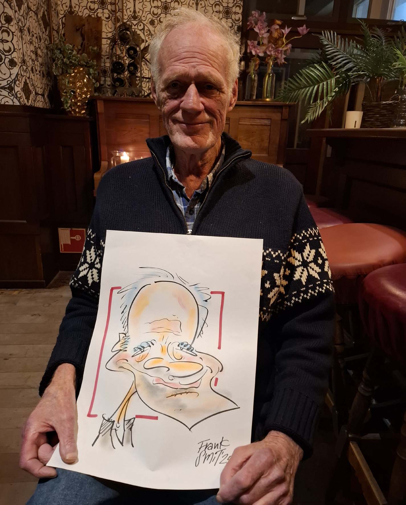 Karikatuur van Feestavond 