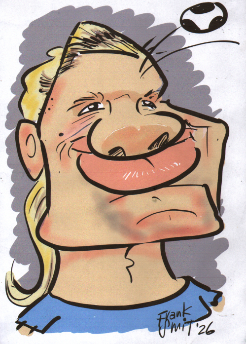 Karikatuur van haaland