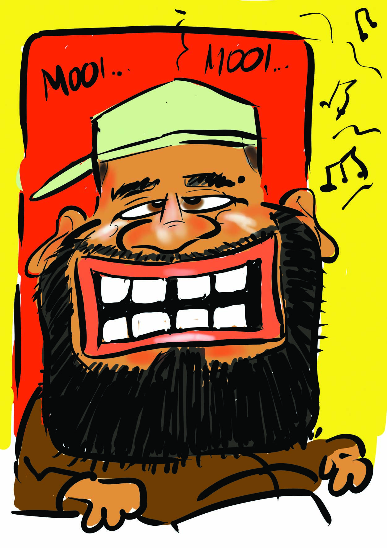 Karikatuur van Willie Wortaal