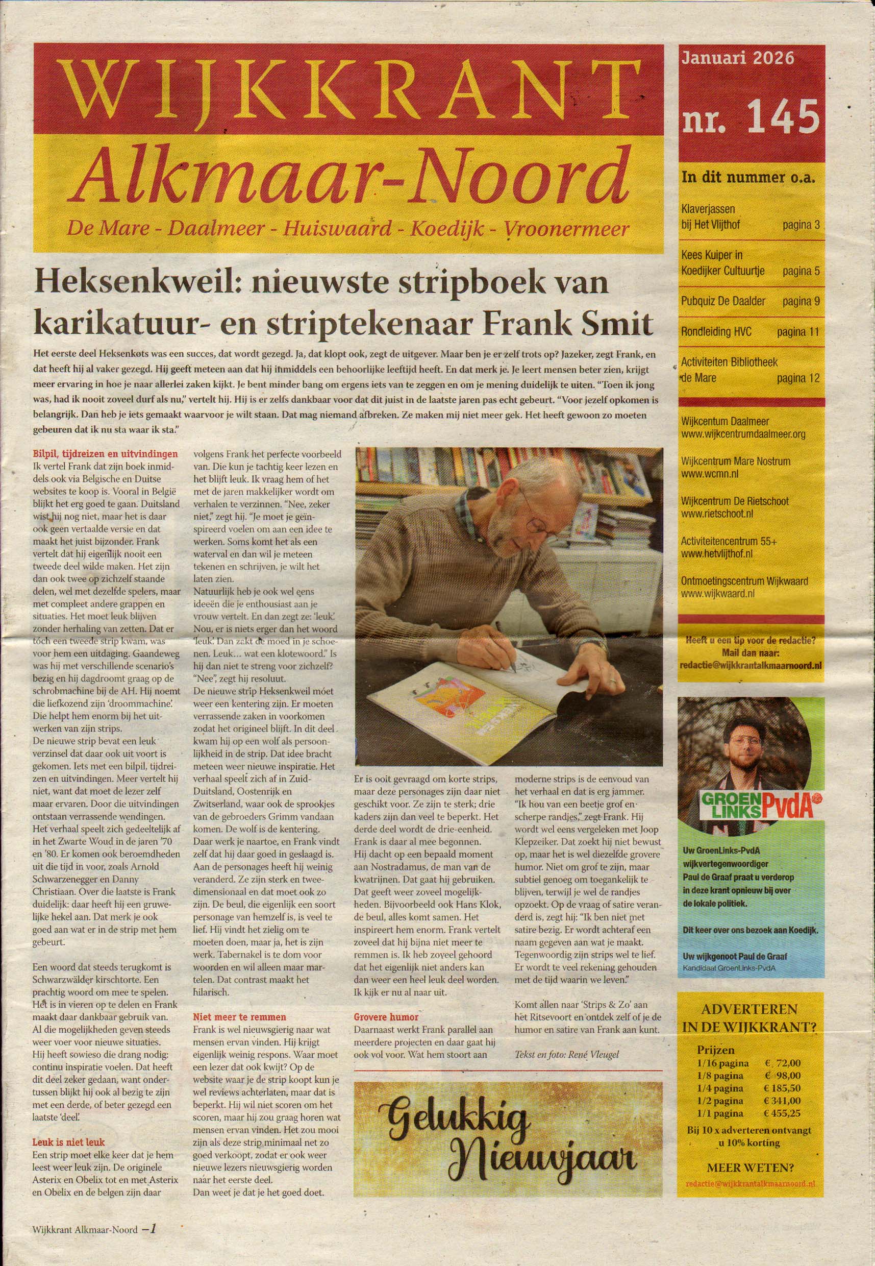 Omslag van KRANTARTIKEL HEKSENKWEIL